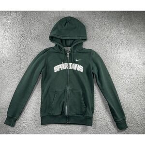 Nike Michigan Spartans Hoodie‎ Men Medium Full Zip Swoosh Y2k 90s Collegiate